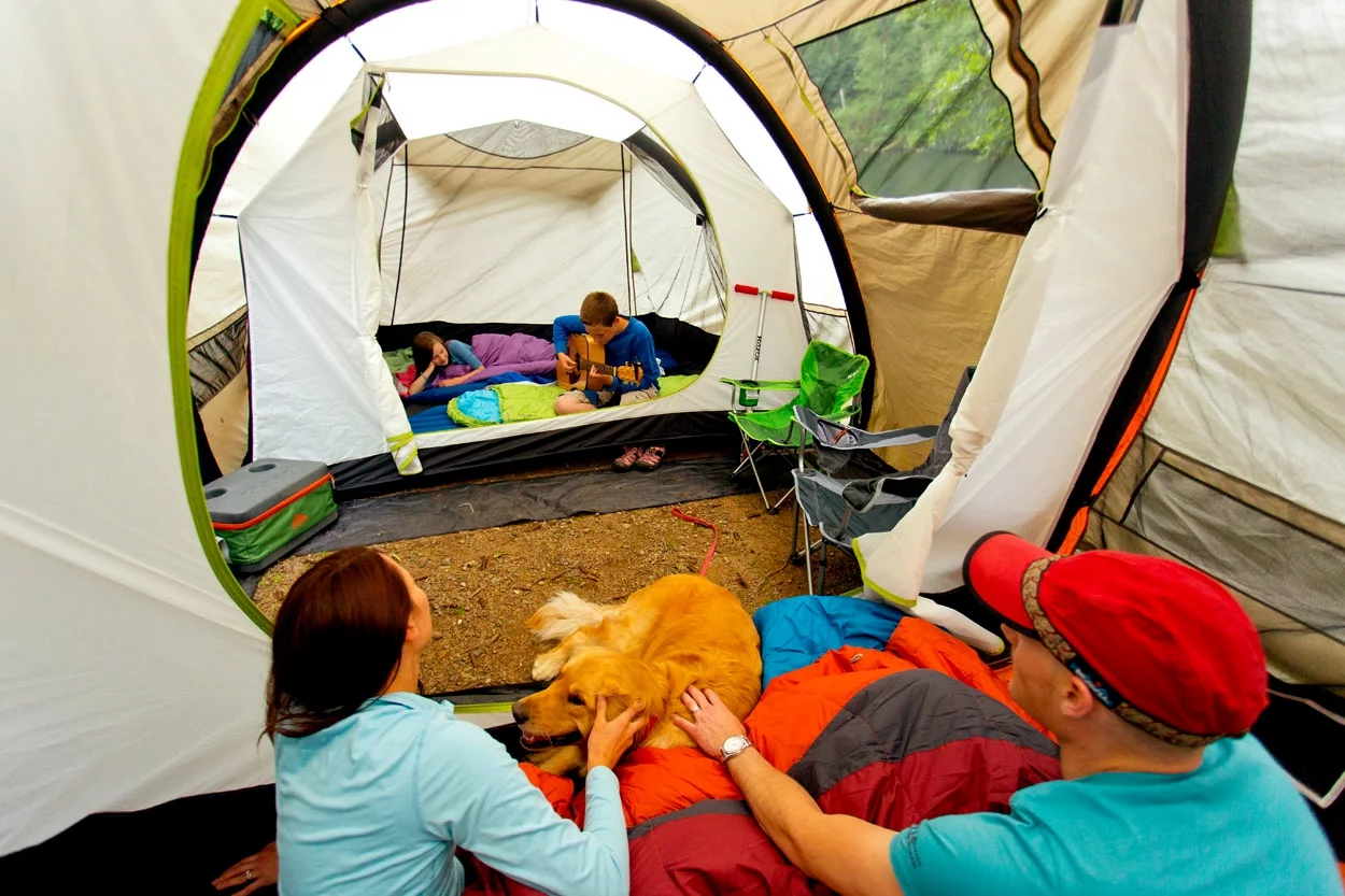 Kelty AirPitch inflatable tents pitch in less than a minute